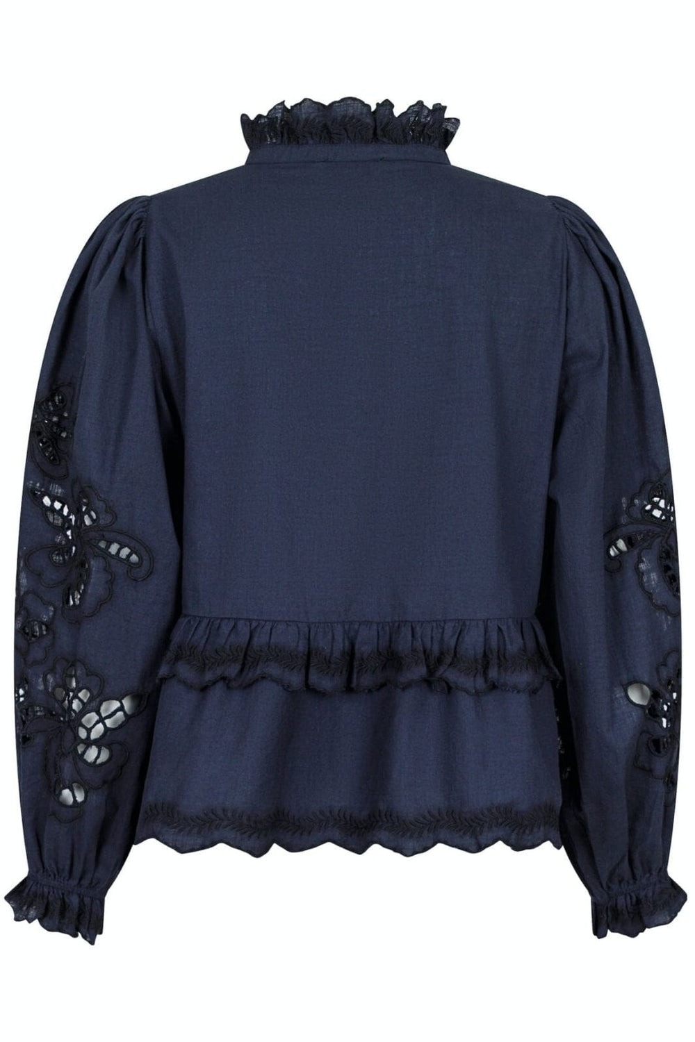 Neo Noir - Kimmo Embroidery Blouse - Navy Skjorter 