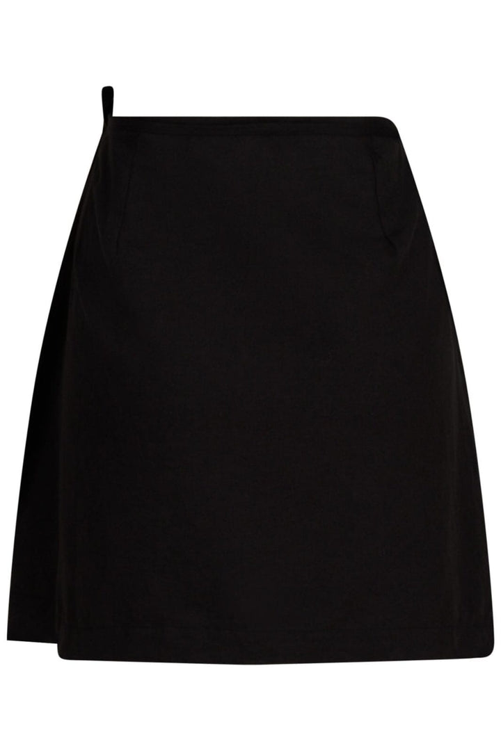 Neo Noir - Kinsa Linen Skirt - Black Nederdele 