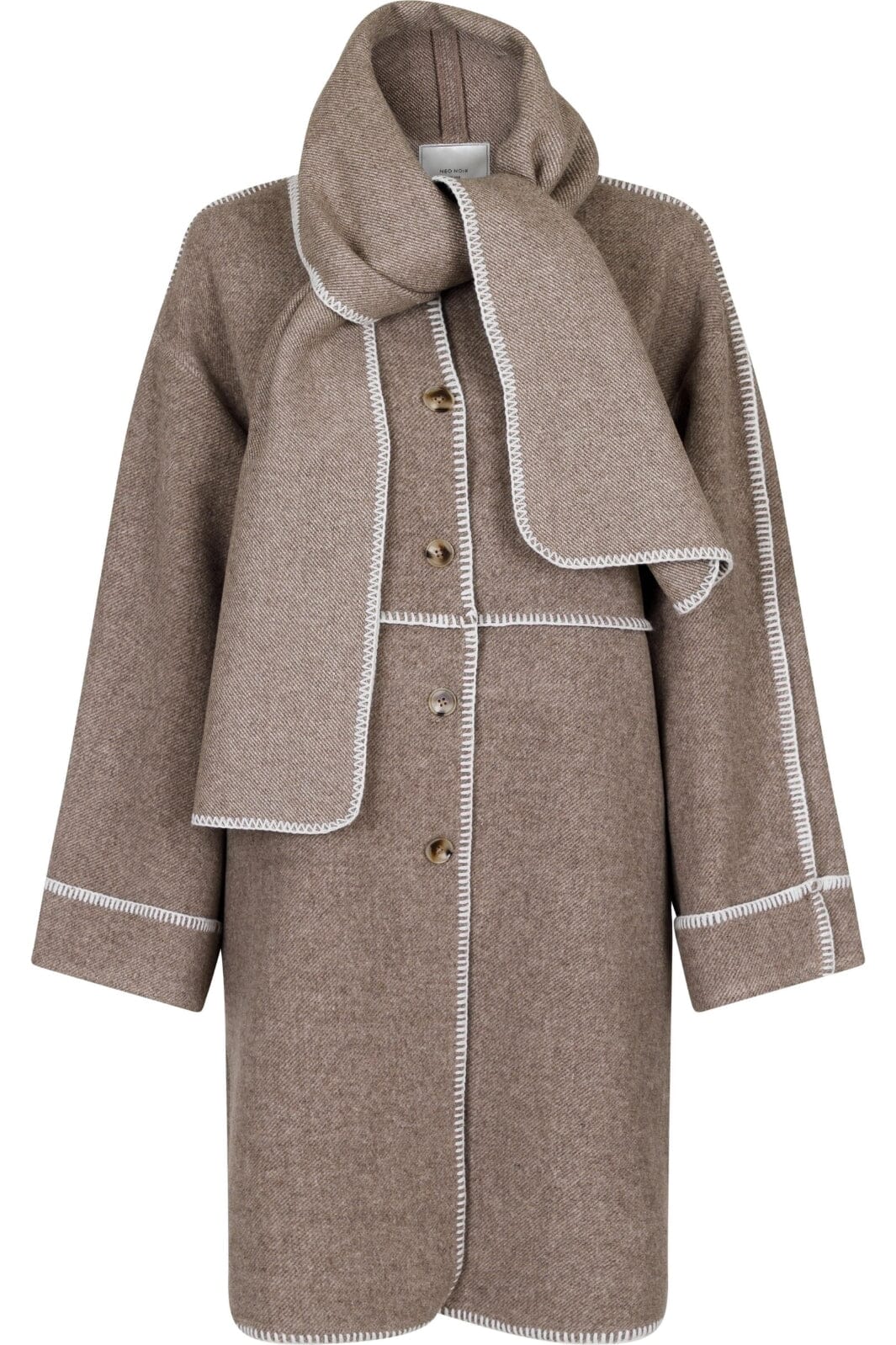 Neo Noir - Kitty Twill Coat - Sand Melange Jakker 