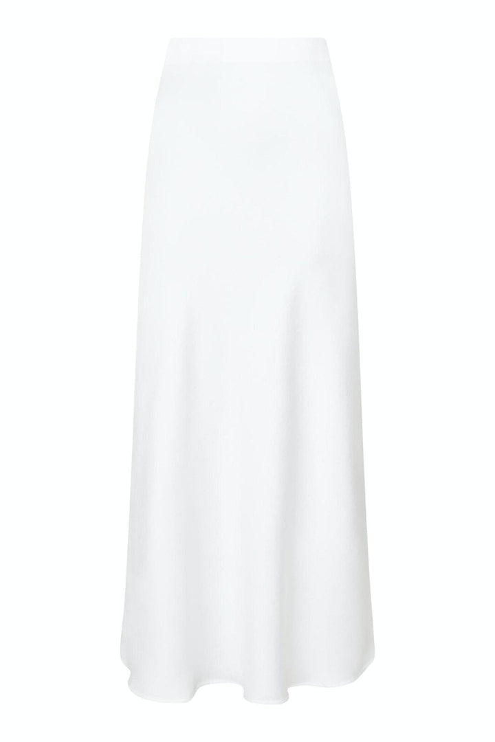 Neo Noir - Klea Heavy Sateen Skirt - White Nederdele 