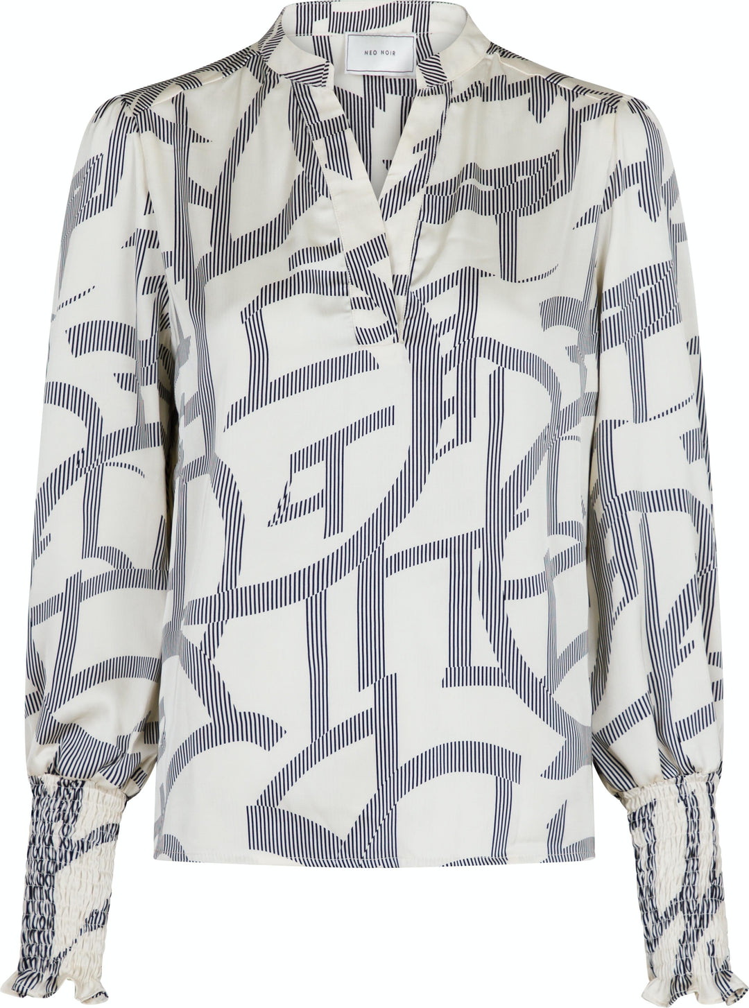 Neo Noir - Landa Line Shapes Blouse - Off White