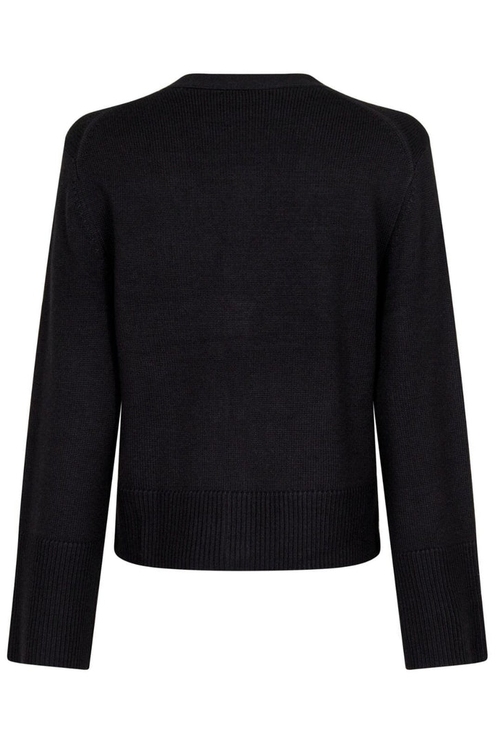 Neo Noir - Lotta Knit Cardigan - Black Cardigans 