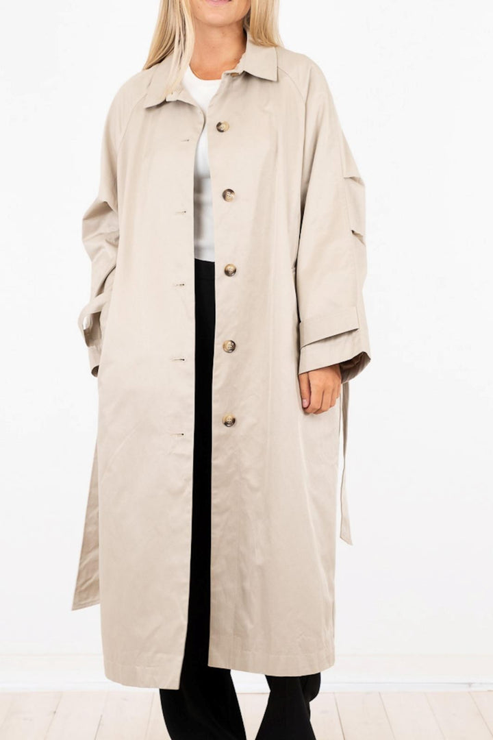 Neo Noir - Marcarena Trenchcoat - Sand Jakker 