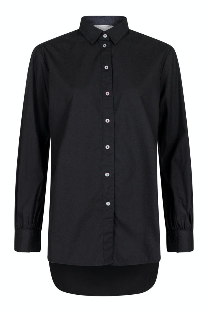 Neo Noir - Margit C Poplin Shirt - Black Skjorter 