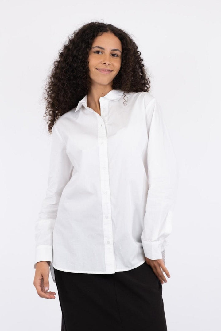 Neo Noir - Margit C Poplin Shirt - White Skjorter 