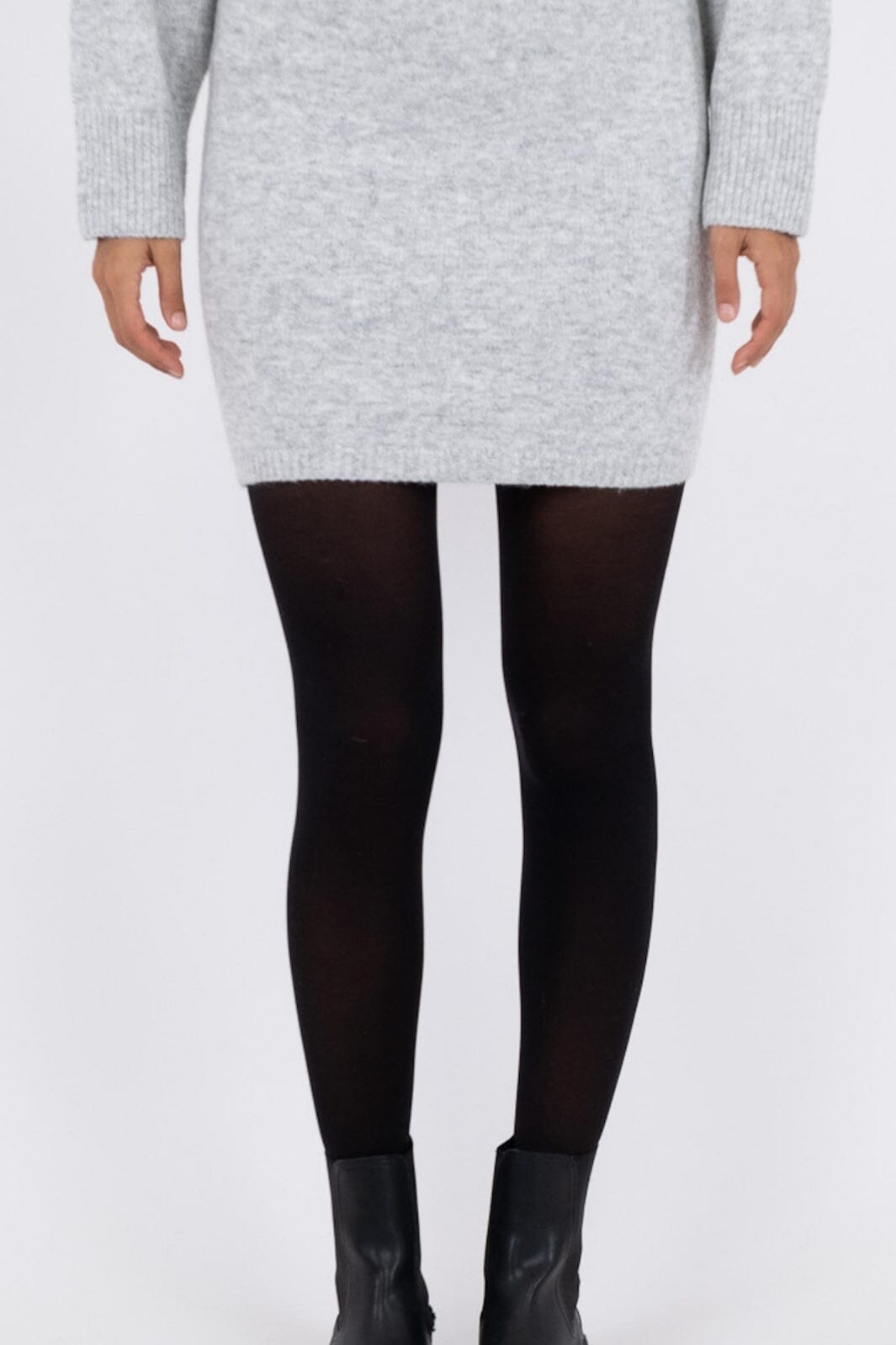 Neo Noir - Marie Knit Skirt - Light Grey Melange Nederdele 