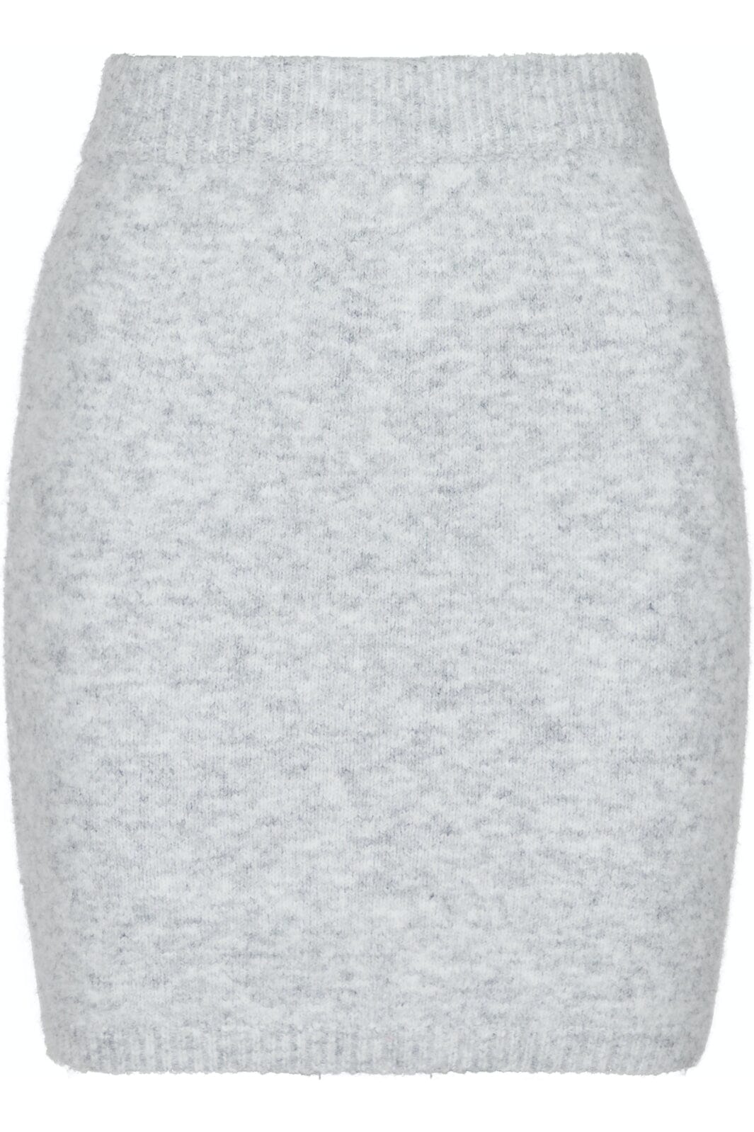 Neo Noir - Marie Knit Skirt - Light Grey Melange Nederdele 