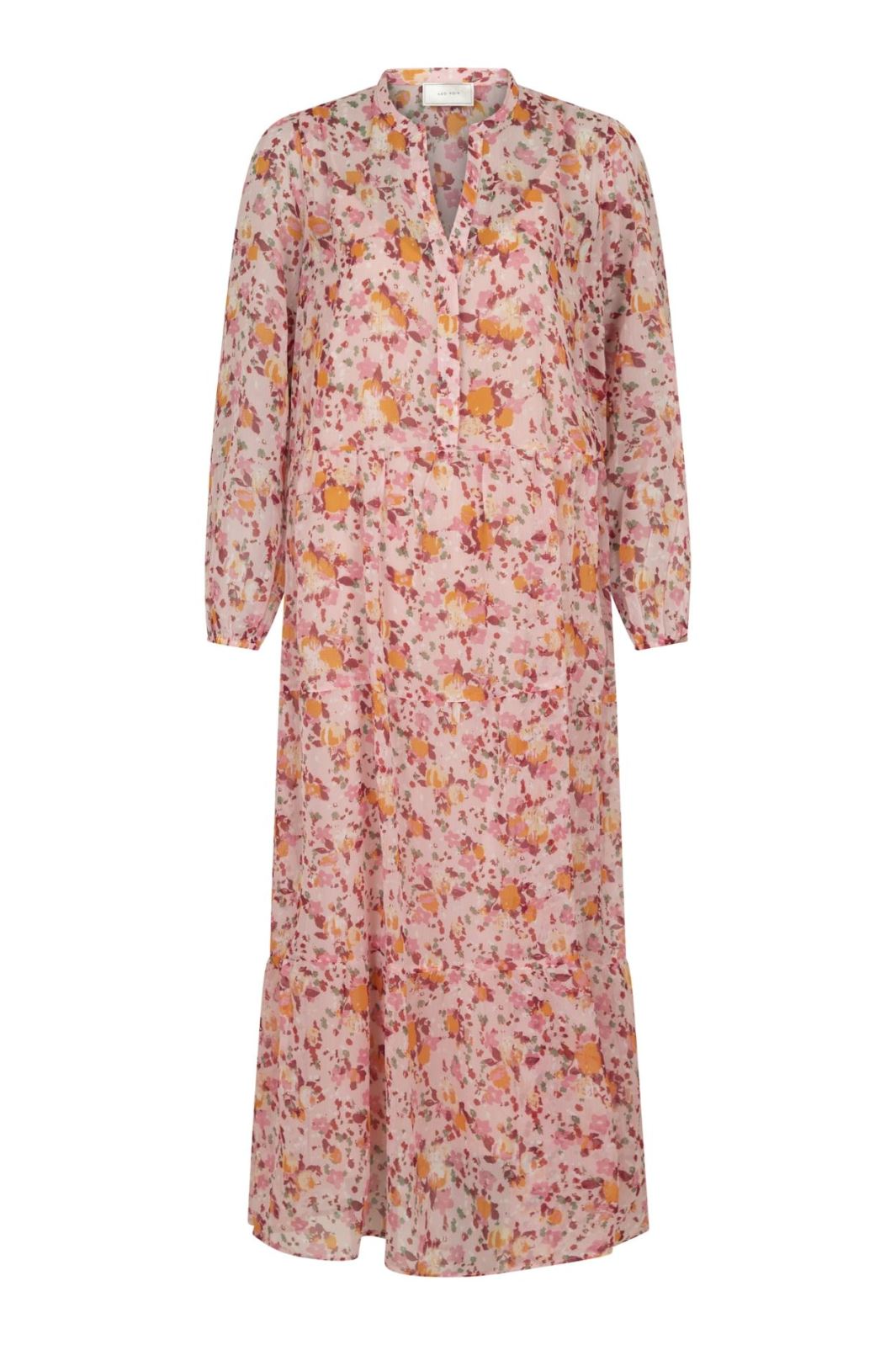 Neo Noir - Nobis Water Brush Dress - Pink Kjoler 