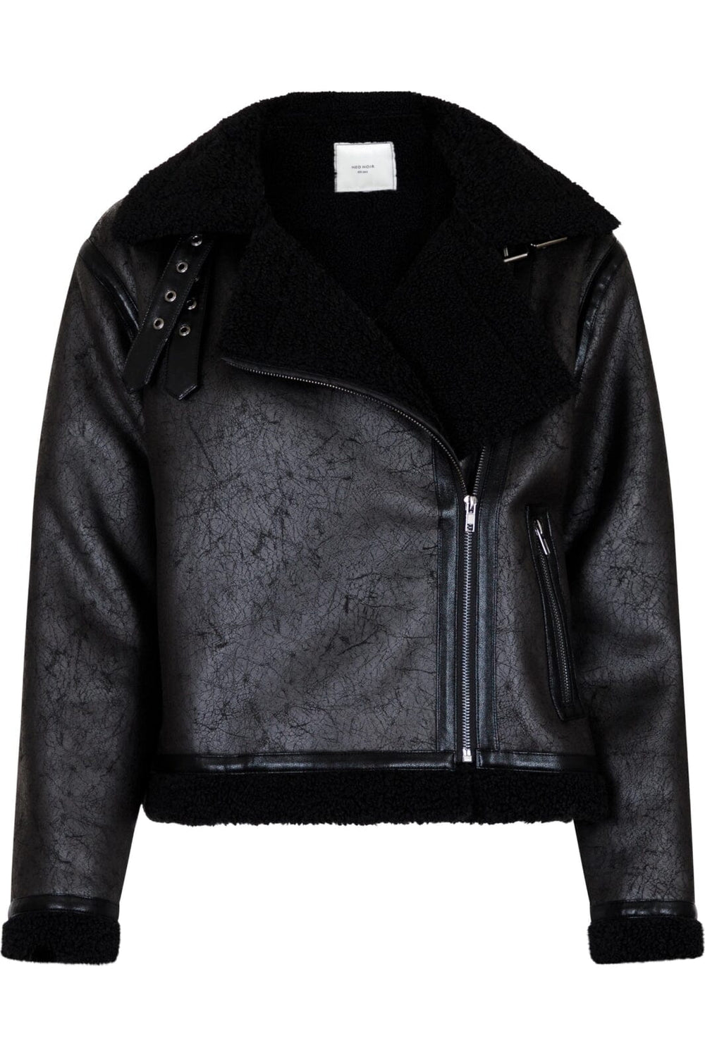 Neo Noir - Sadie Teddy Jacket - Black Jakker 