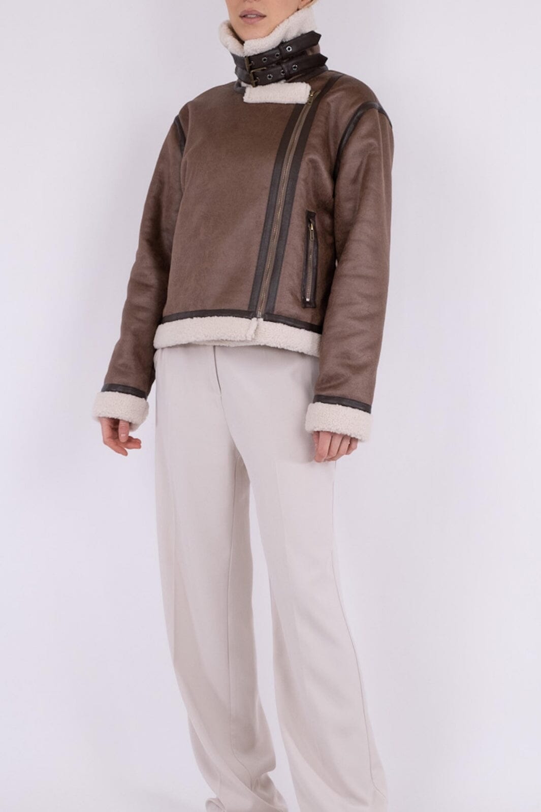 Neo Noir - Sadie Teddy Jacket - Brown Jakker 
