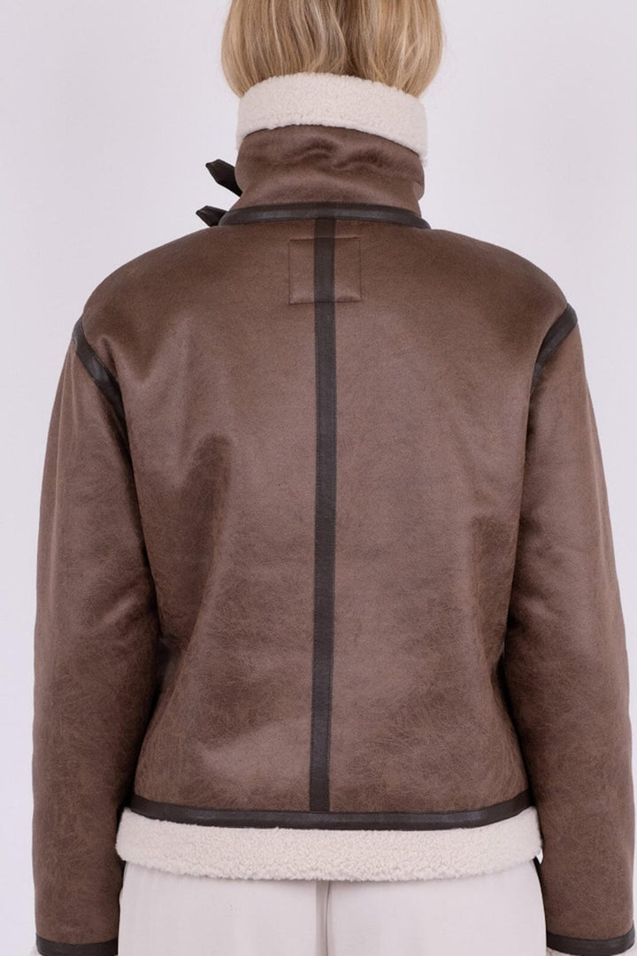 Neo Noir - Sadie Teddy Jacket - Brown Jakker 