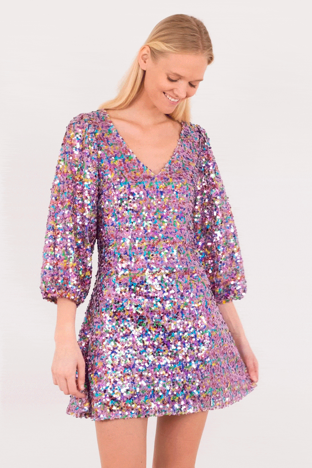 Neo Noir - Sloane Confetti Sequins Dress - Multi Kjoler 