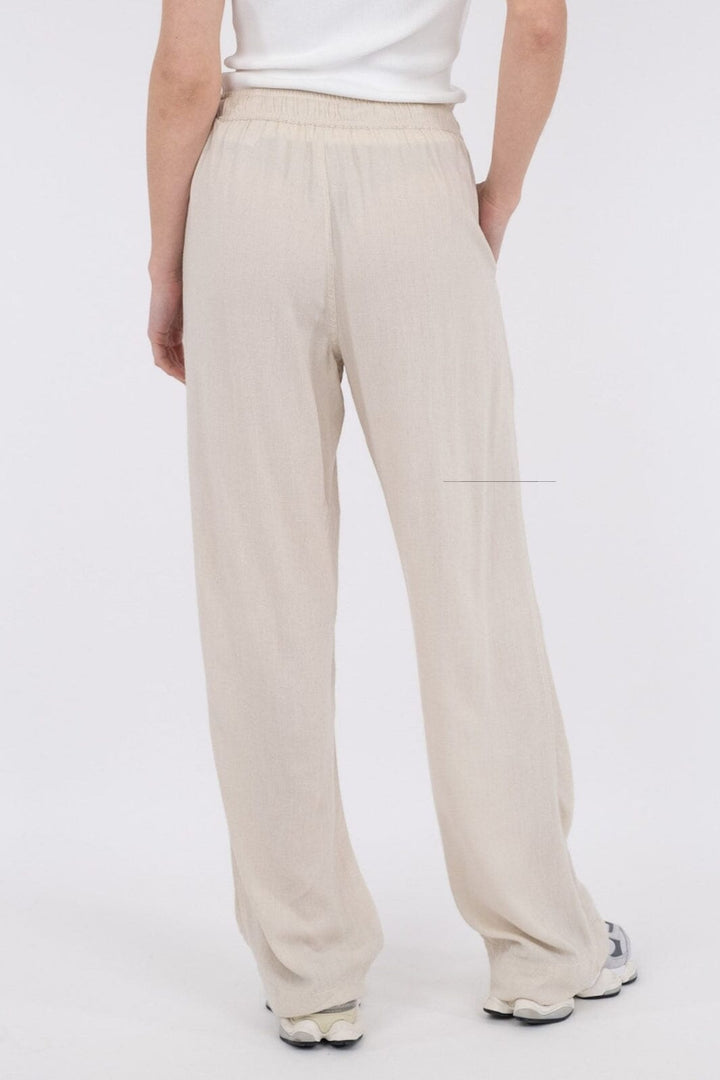 Neo Noir - Sonar Drapy Linen Pants - Natural Bukser 