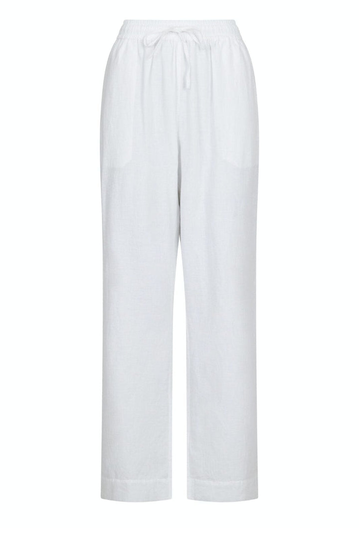Neo Noir - Sonar Linen Pants - White Bukser 