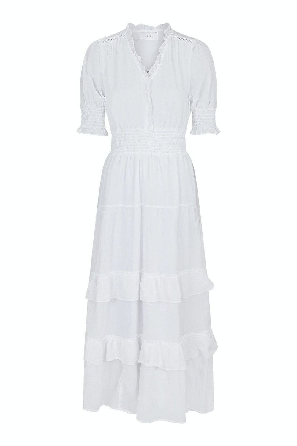Neo Noir - Sophie S Voile Dress - White Kjoler 