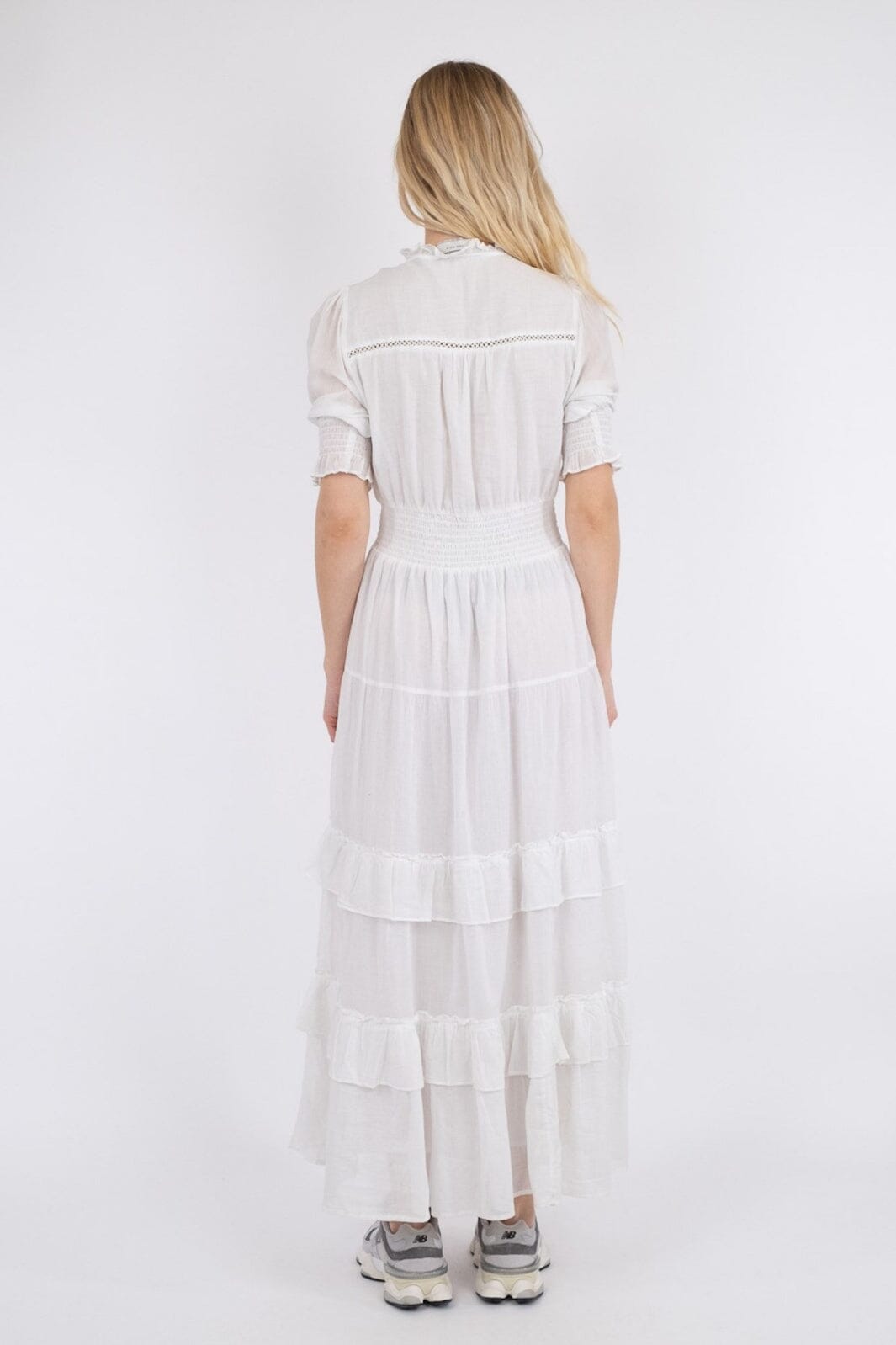 Neo Noir - Sophie S Voile Dress - White Kjoler 