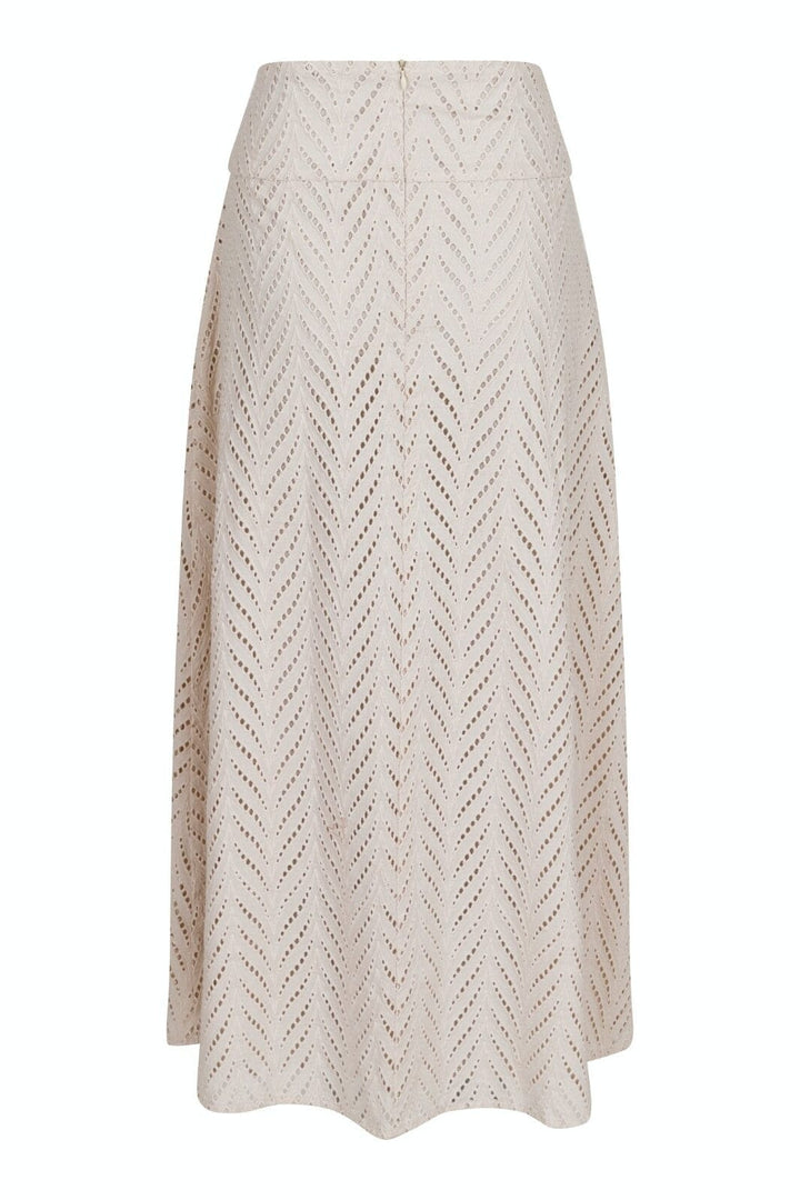 Neo Noir - Torino Wave Skirt - Ivory Nederdele 