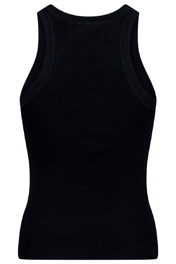 Neo Noir - Willy Knitted Top - Black Toppe 