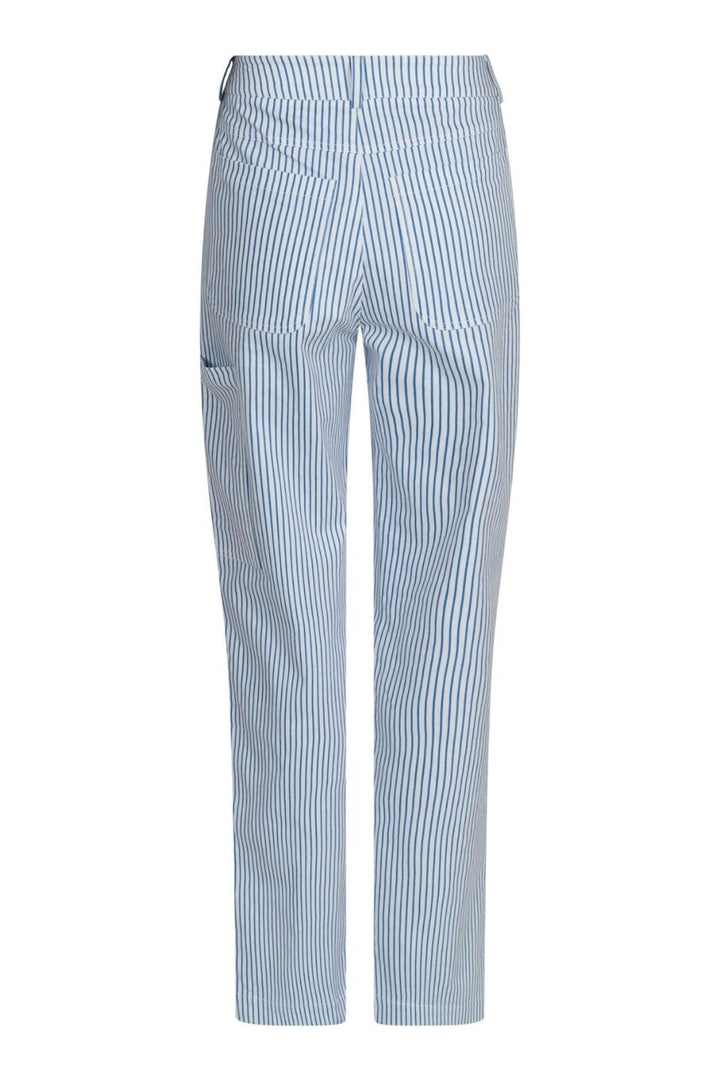Neo Noir - Zuzan Big Stripe Pants - Light Blue Bukser 