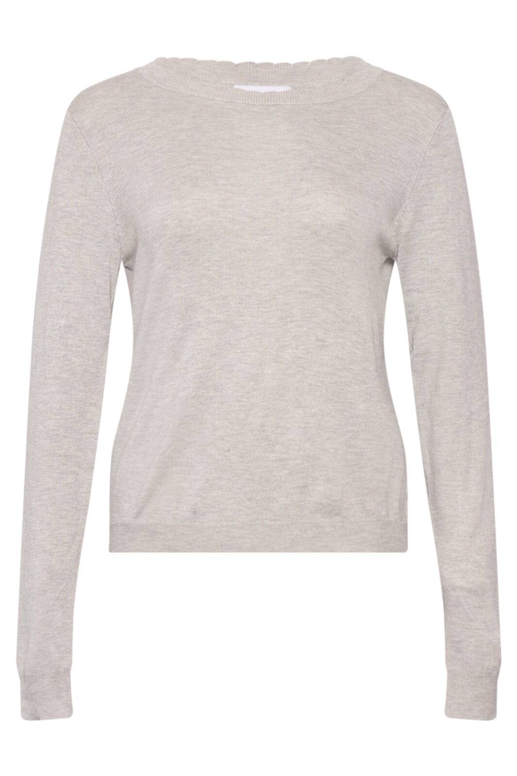 Noella - Ayla Knit Sweater - 218 Grey Strikbluser 