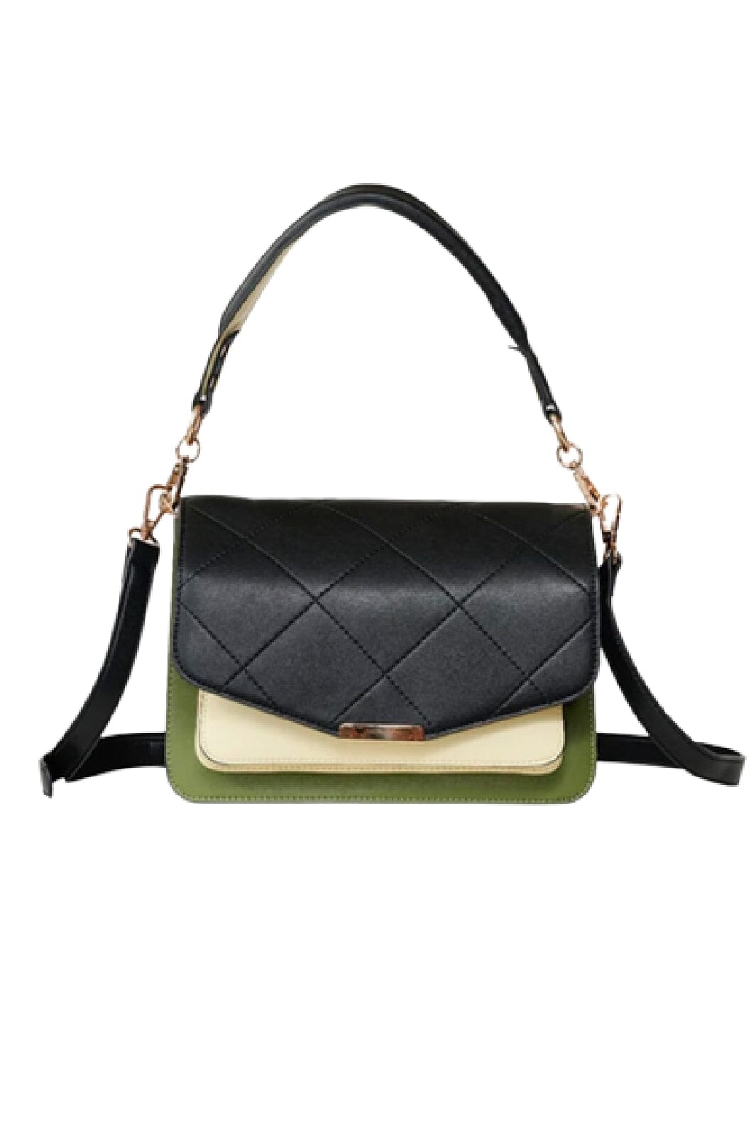 Noella - Blanca Bag Medium - Black/green/cream Tasker 