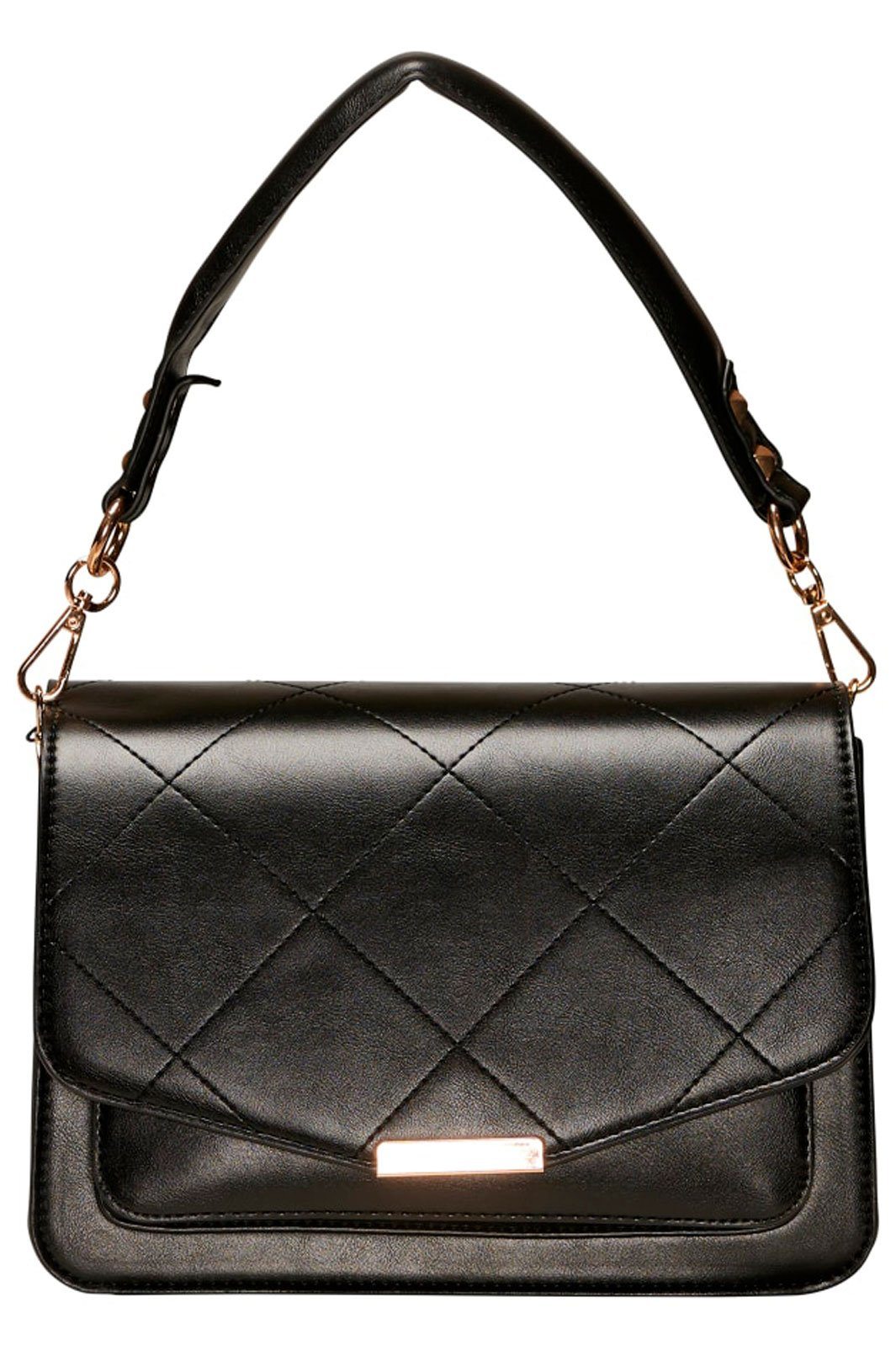 Noella - Blanca Multi Compartment Bag - Black Leather Look Tasker 