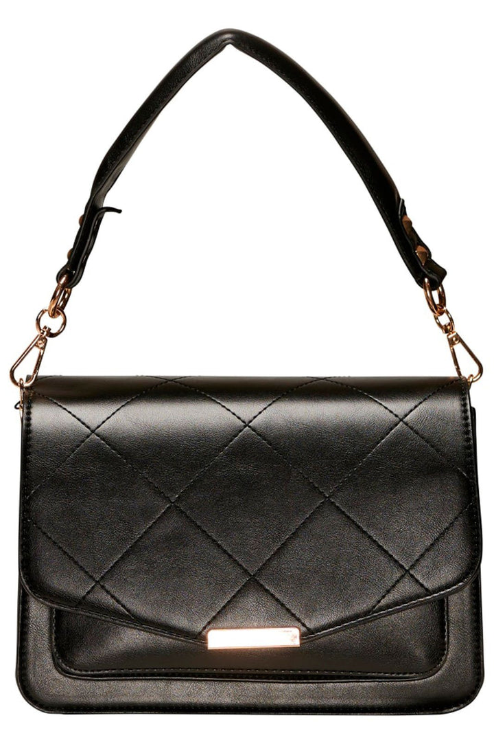 Noella - Blanca Multi Compartment Bag - Black Leather Look Tasker 