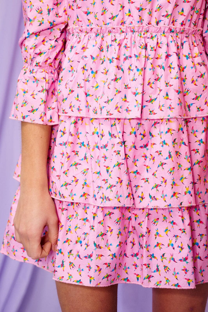 Noella - Celosia Short Dress - Pink Kjoler 