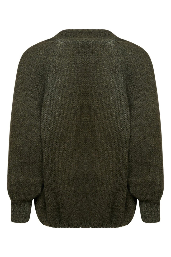 Noella - Fora Knit Cardigan - 545 Dark Army Cardigans 