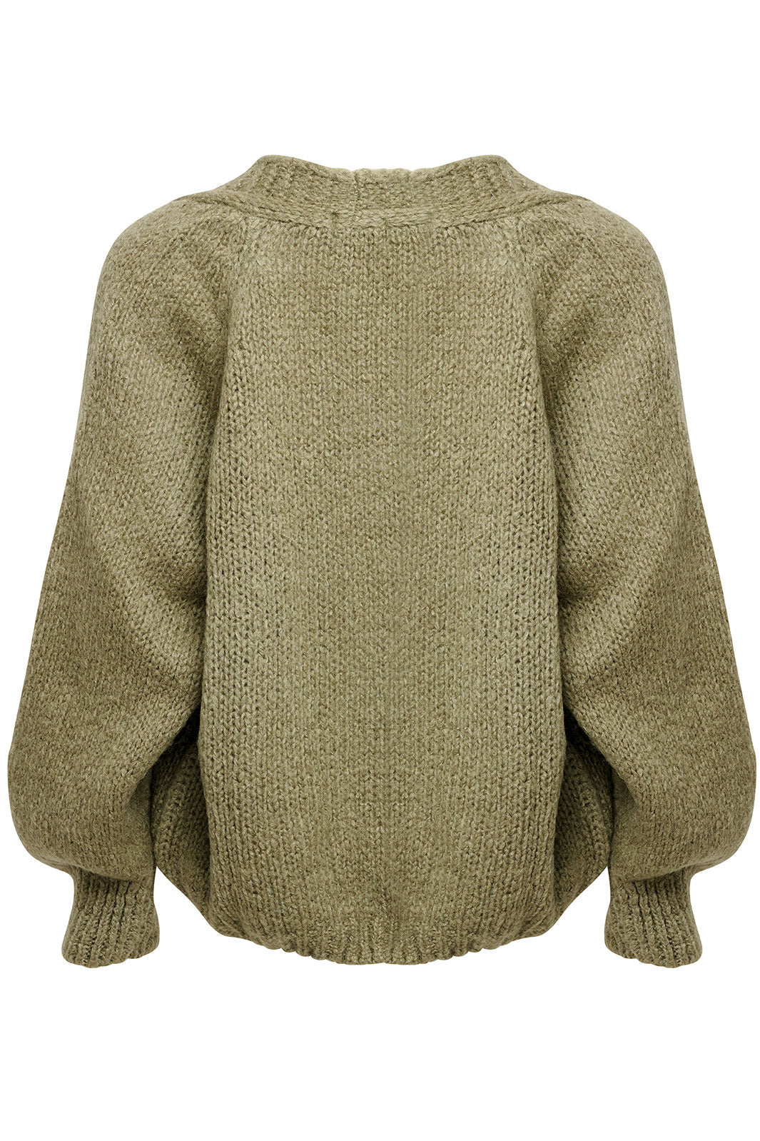 Noella - Fora Knit Cardigan - Army Cardigans 