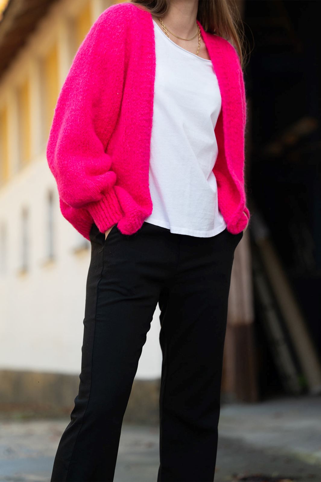 Noella - Fora Knit Cardigan - Poppy Pink Cardigans 