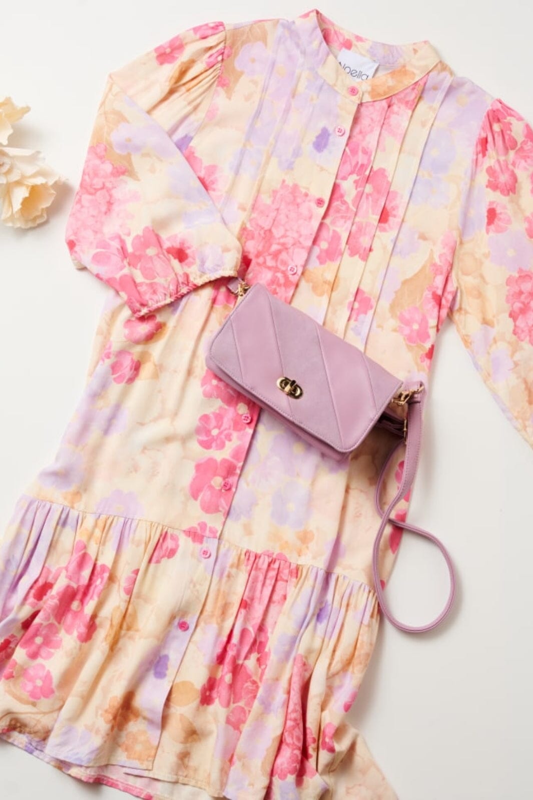 Noella - Imogene sh. Dress - Pink Lilac Sand Mix Kjoler 