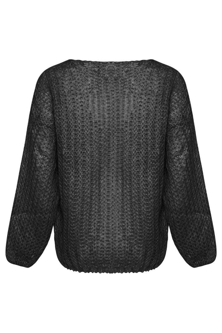 Noella - Joseph Knit Sweater - 004 Black Strikbluser 