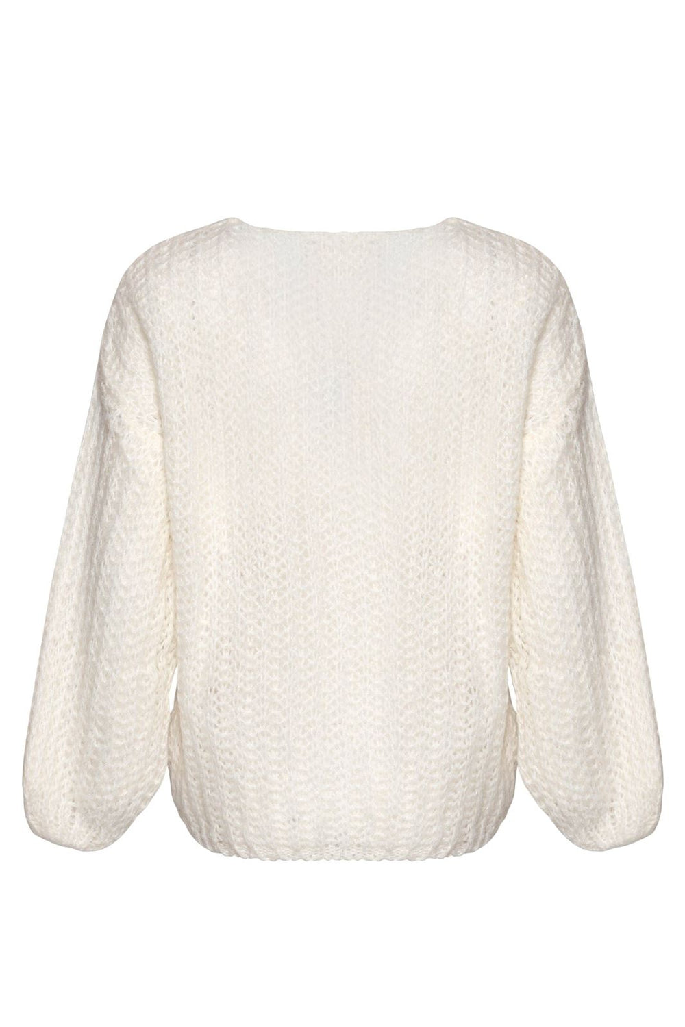 Noella - Joseph Knit Sweater - 028 White Strikbluser 
