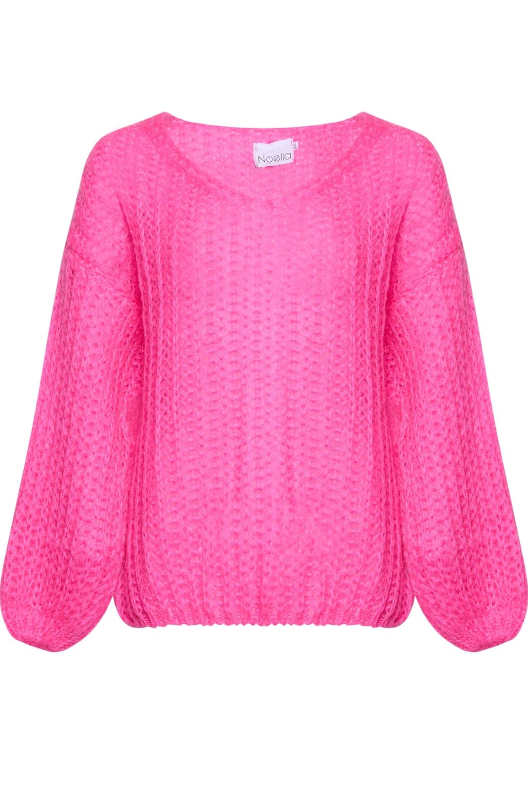 Noella - Joseph Knit Sweater - 031 Bright Pink Strikbluser 