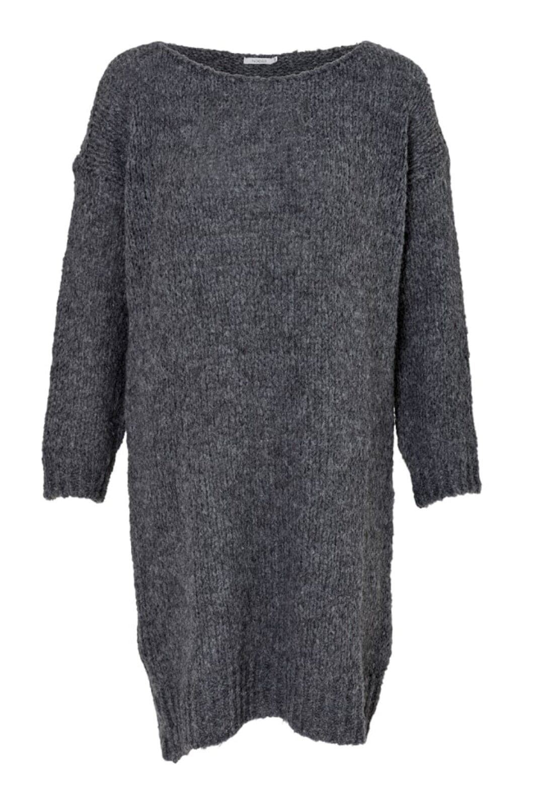 Noella - Kala Knit Dress - Dark Grey Melange Kjoler 
