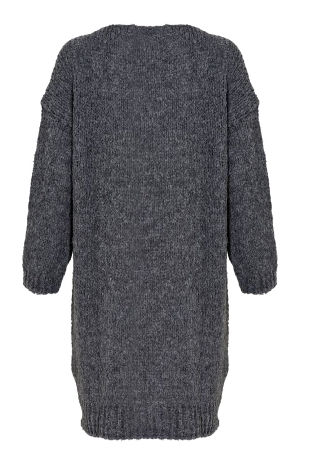 Noella - Kala Knit Dress - Dark Grey Melange Kjoler 