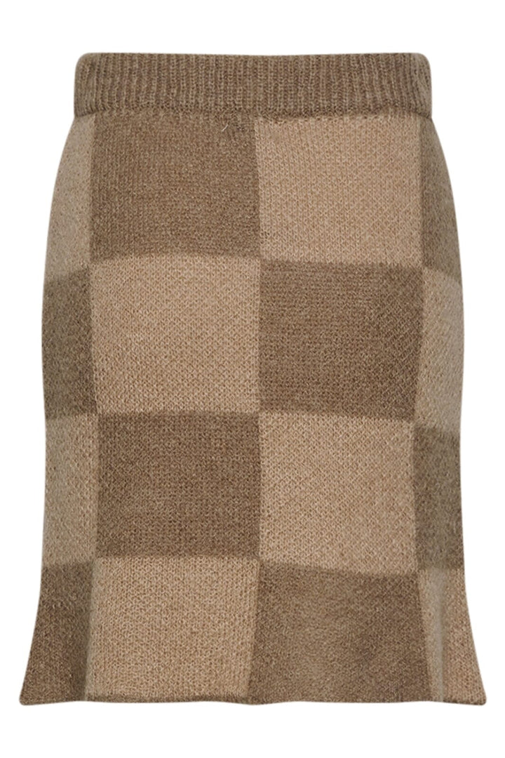 Noella - Kiana Knit Skirt - 927 Brown/Sand Nederdele 