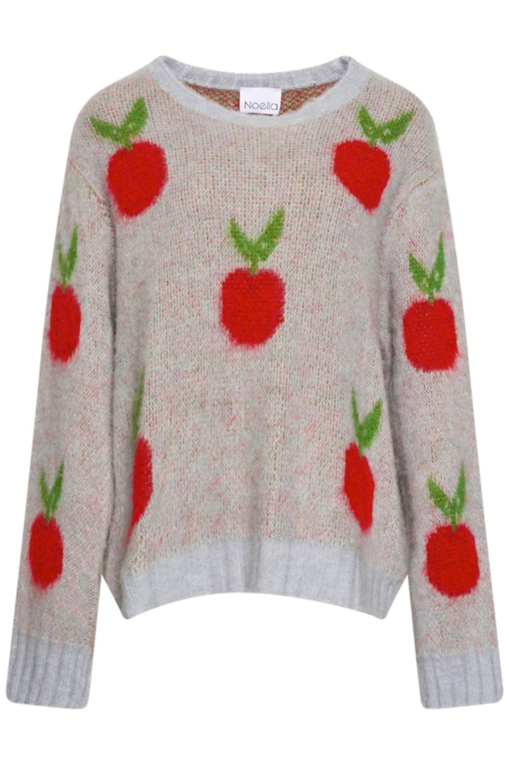 Noella - Lena Knit Sweater - Apple Strikbluser 