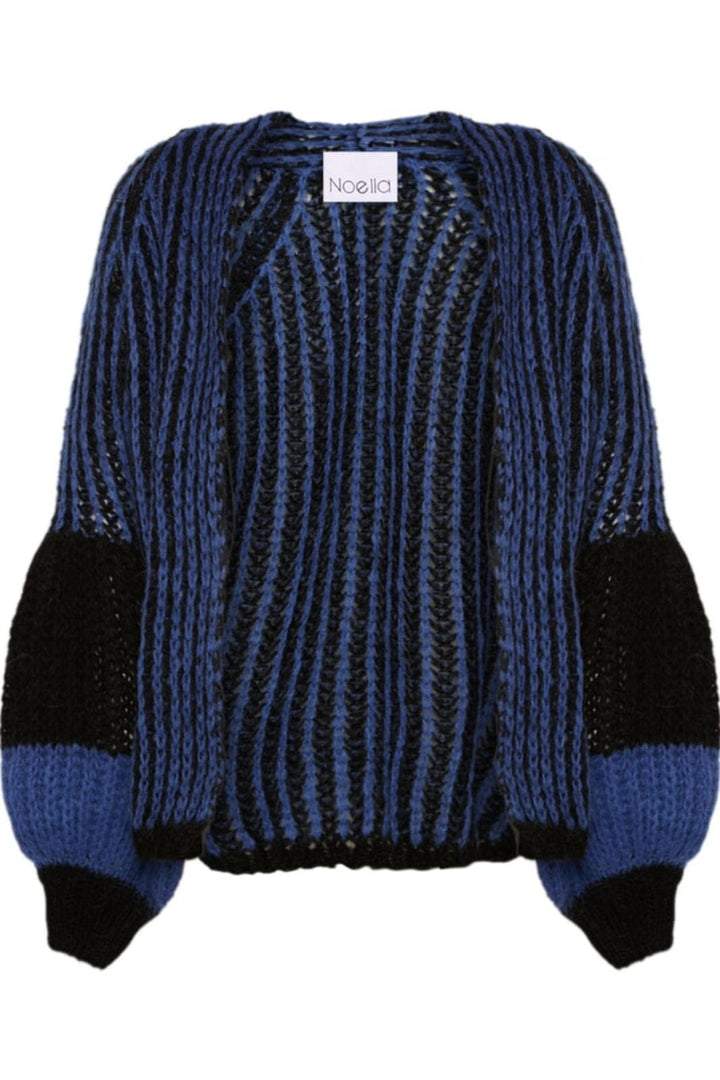 Noella - Liana Knit Cardigan - Black/Electric Blue 