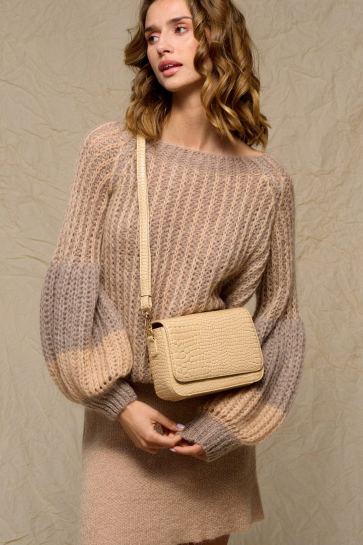 Noella - Liana Knit Sweater - Sand Strikbluser 
