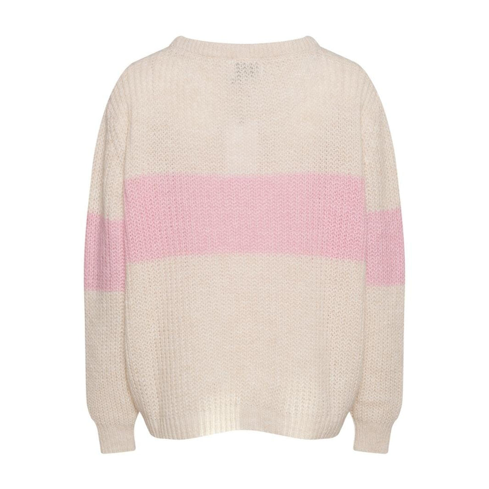 Noella - Mia Knit Sweater - Cream/Rose Mix