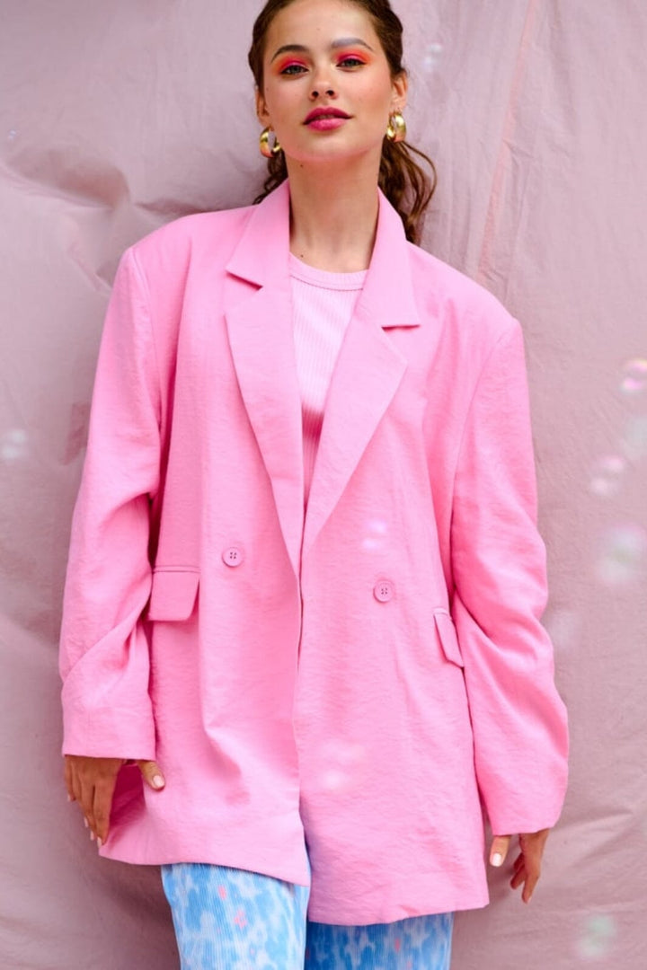 Noella - Mika Oversize Blazer - Candy Pink Blazere 