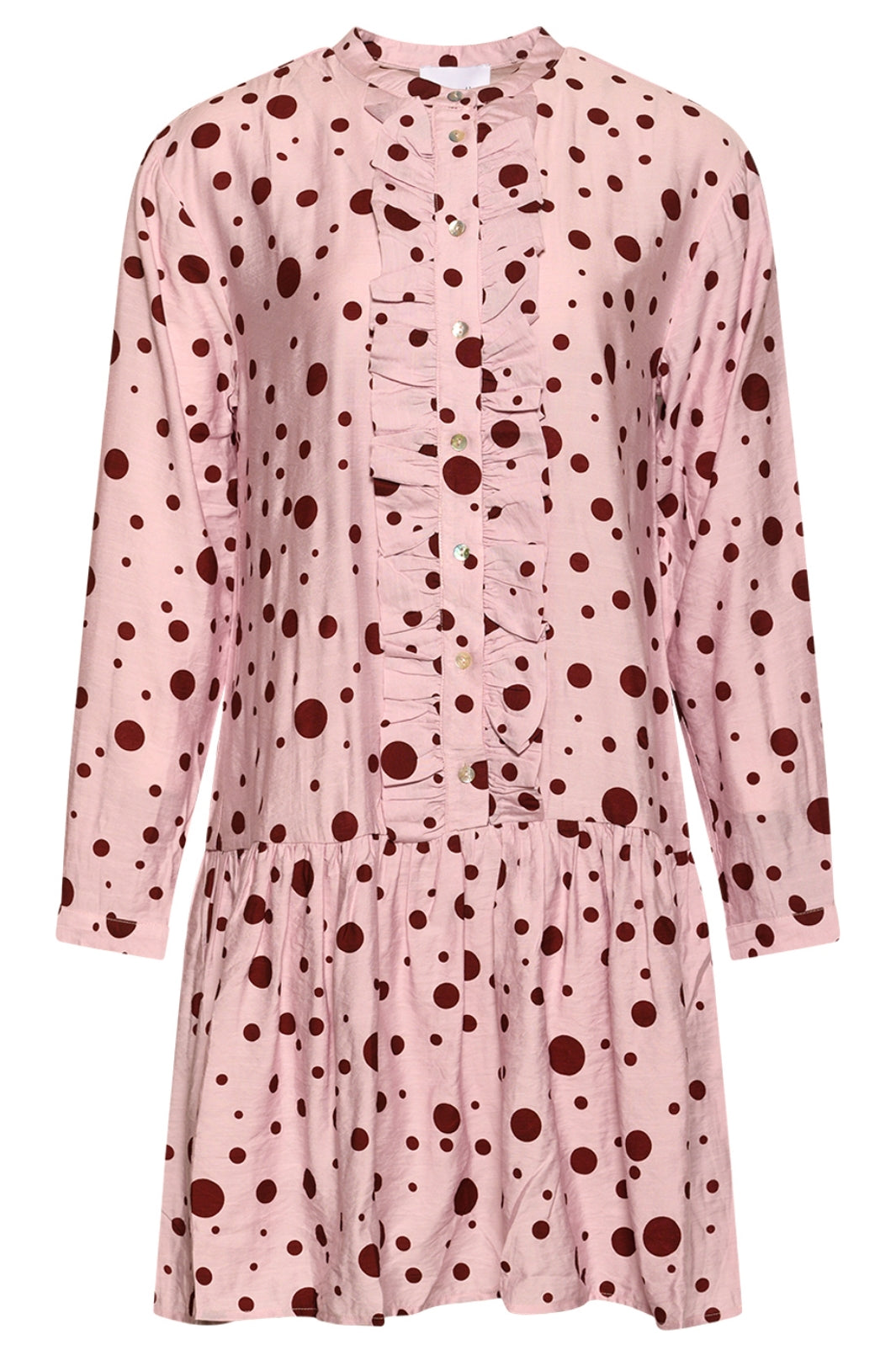 Noella - Nia Frill Dress - Pink Kjoler 