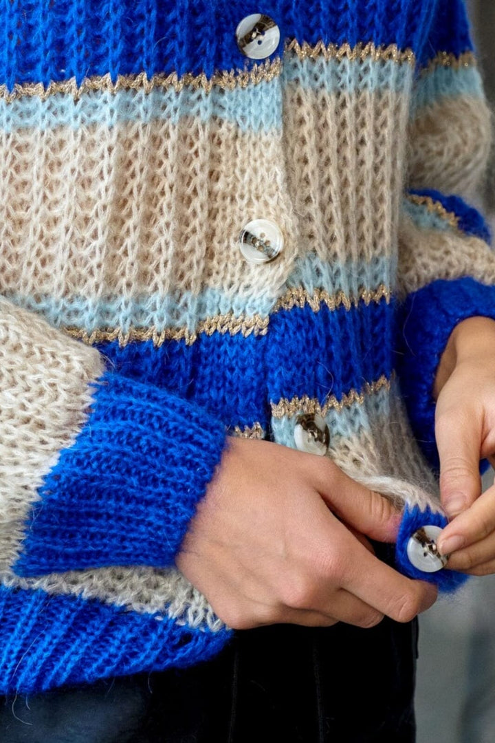 Noella - Pacific Knit Cardigan - Blue Mix 
