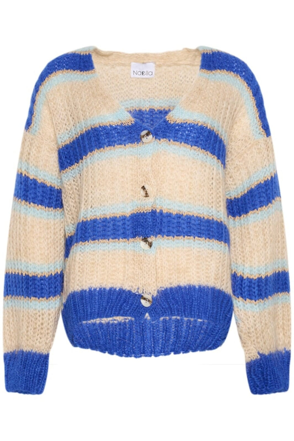 Noella - Pacific Knit Cardigan - Blue Mix 