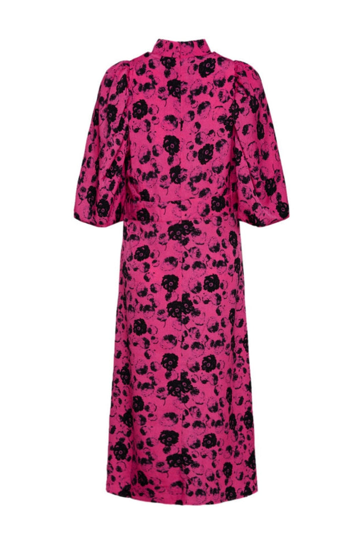 Noella - Paris Long Dress - Fuchsia Flower 