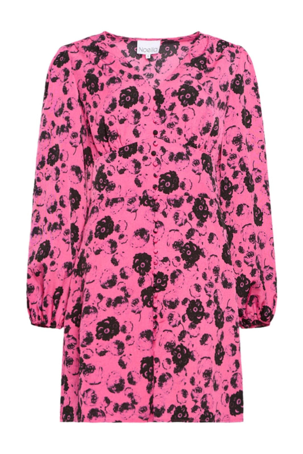 Noella - Paris Patty Short Dress - Fuchsia Flower 