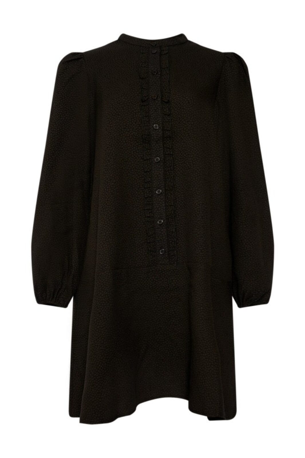 Noella - Pastis Ruffle Dress - Black Kjoler 