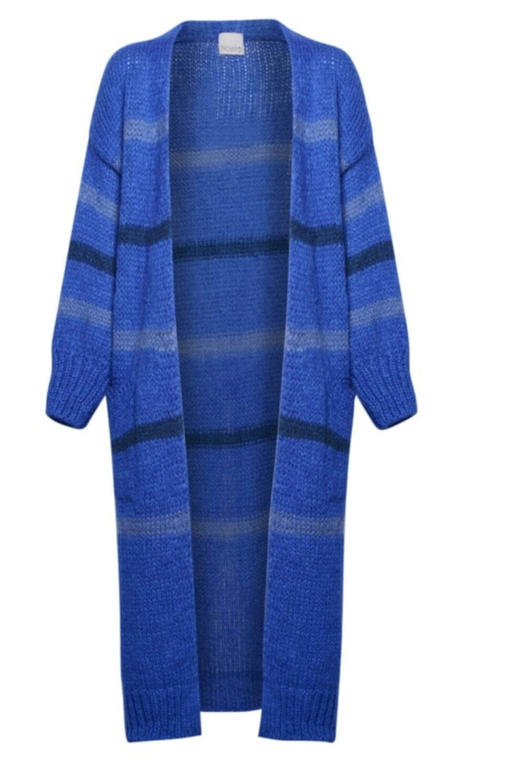 Noella - Prisca Knit Cardigan Long - Blue Mix Cardigans 